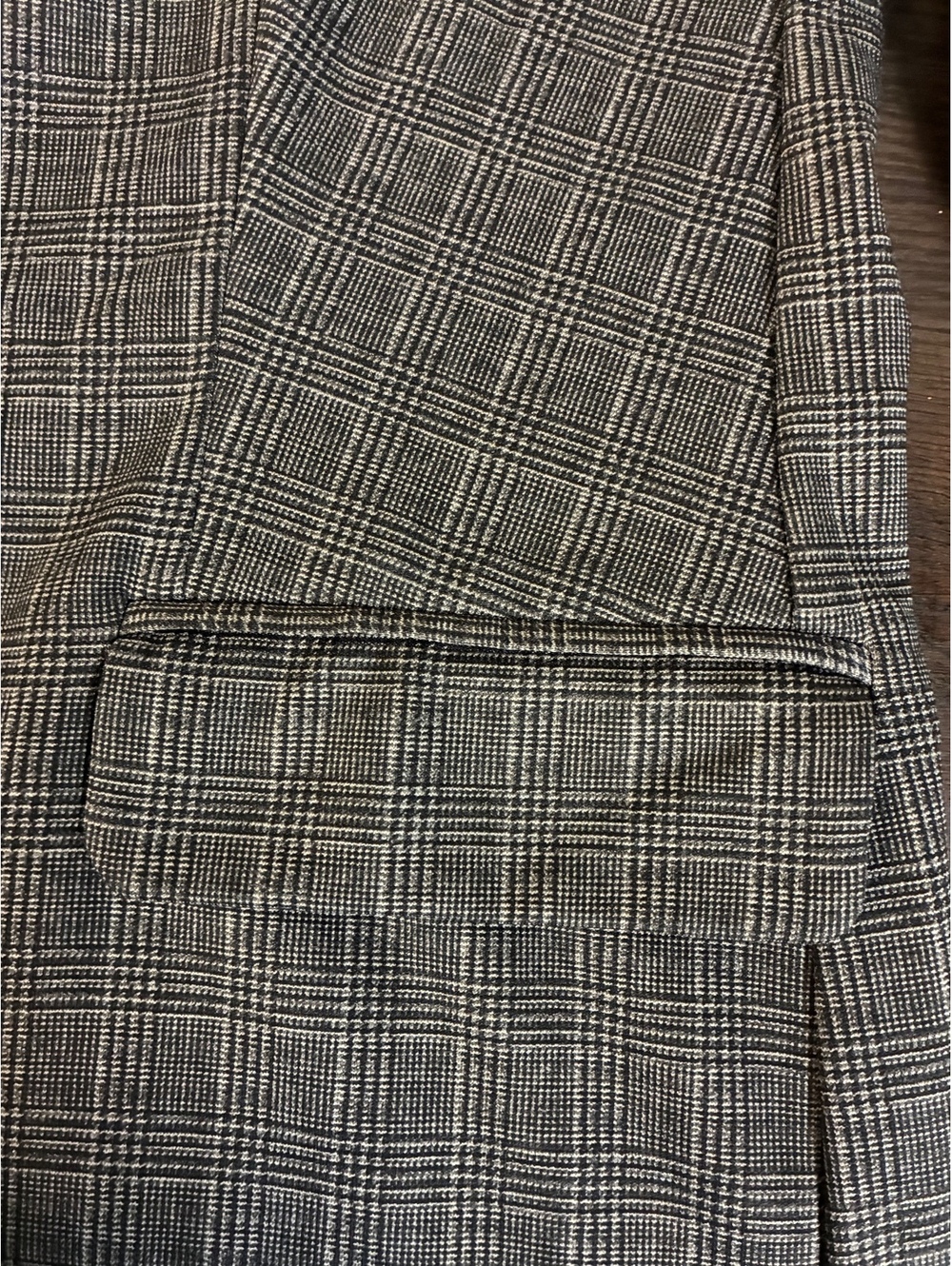 Adrianna Papell Women’s Medium Plaid Longline Blazer M Gray Office Siren - Picture 9 of 14